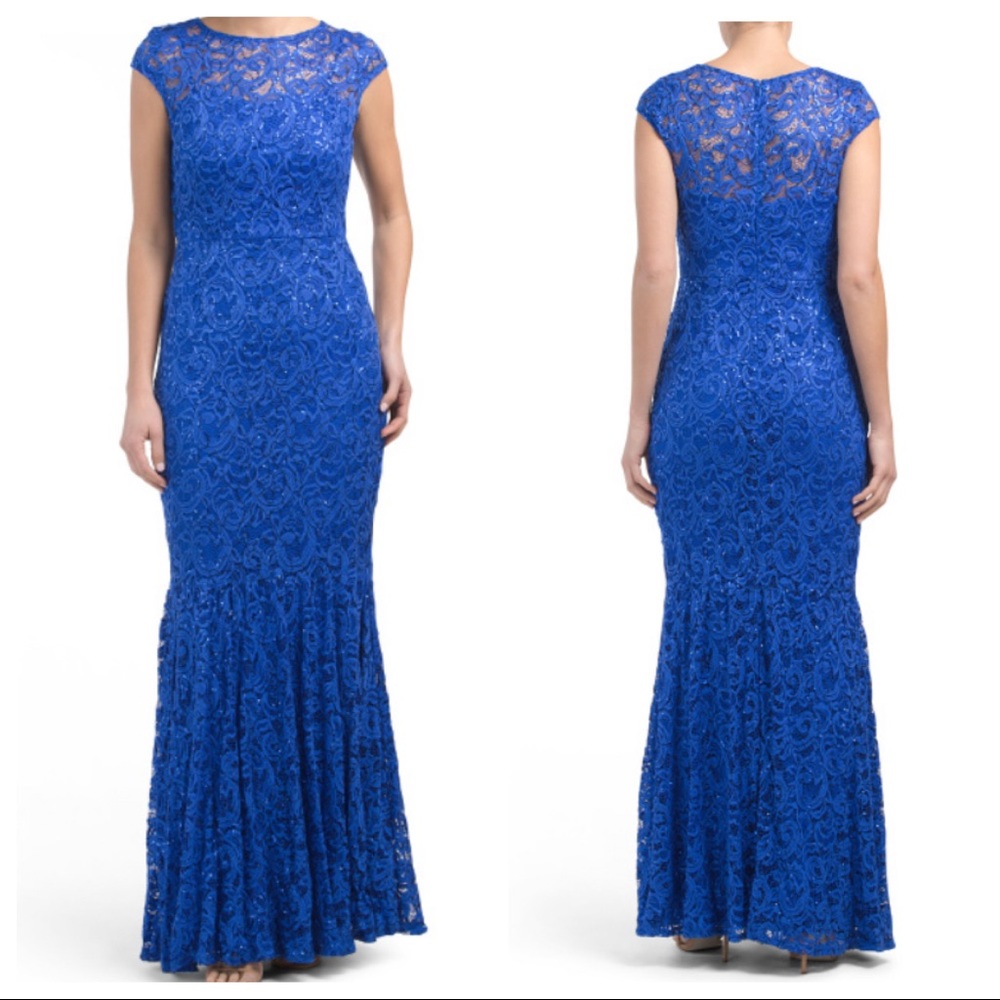 Blue Sequin Dress